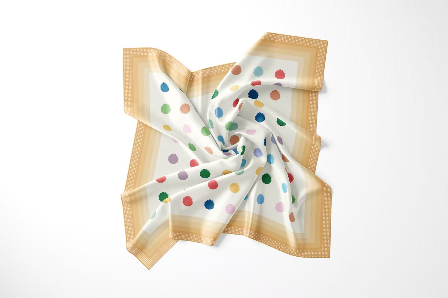 Seidentuch Dancing Dots