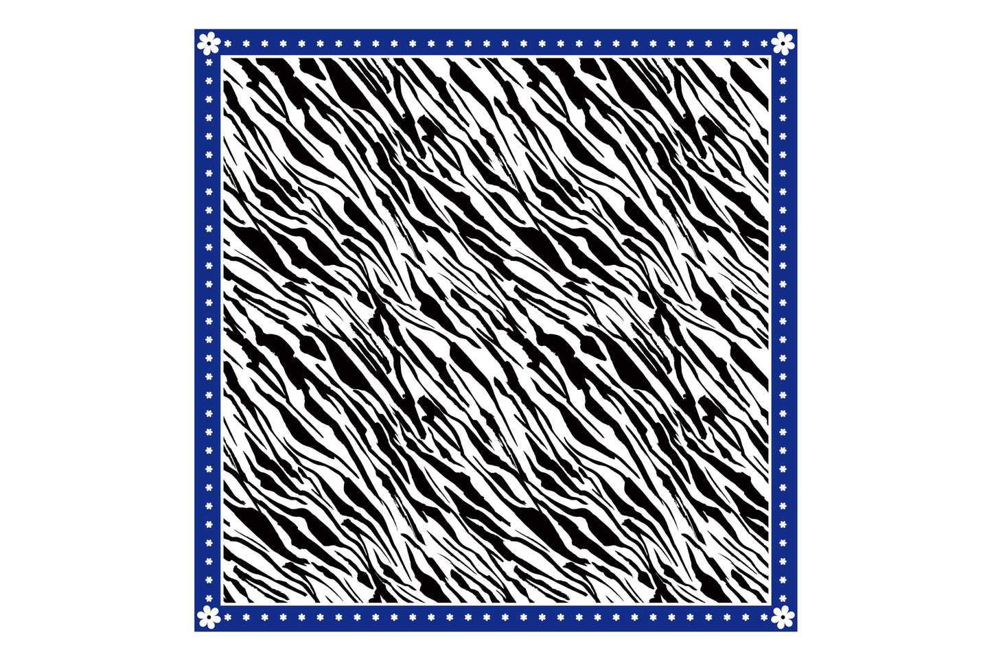 Seidentuch Zebramuster