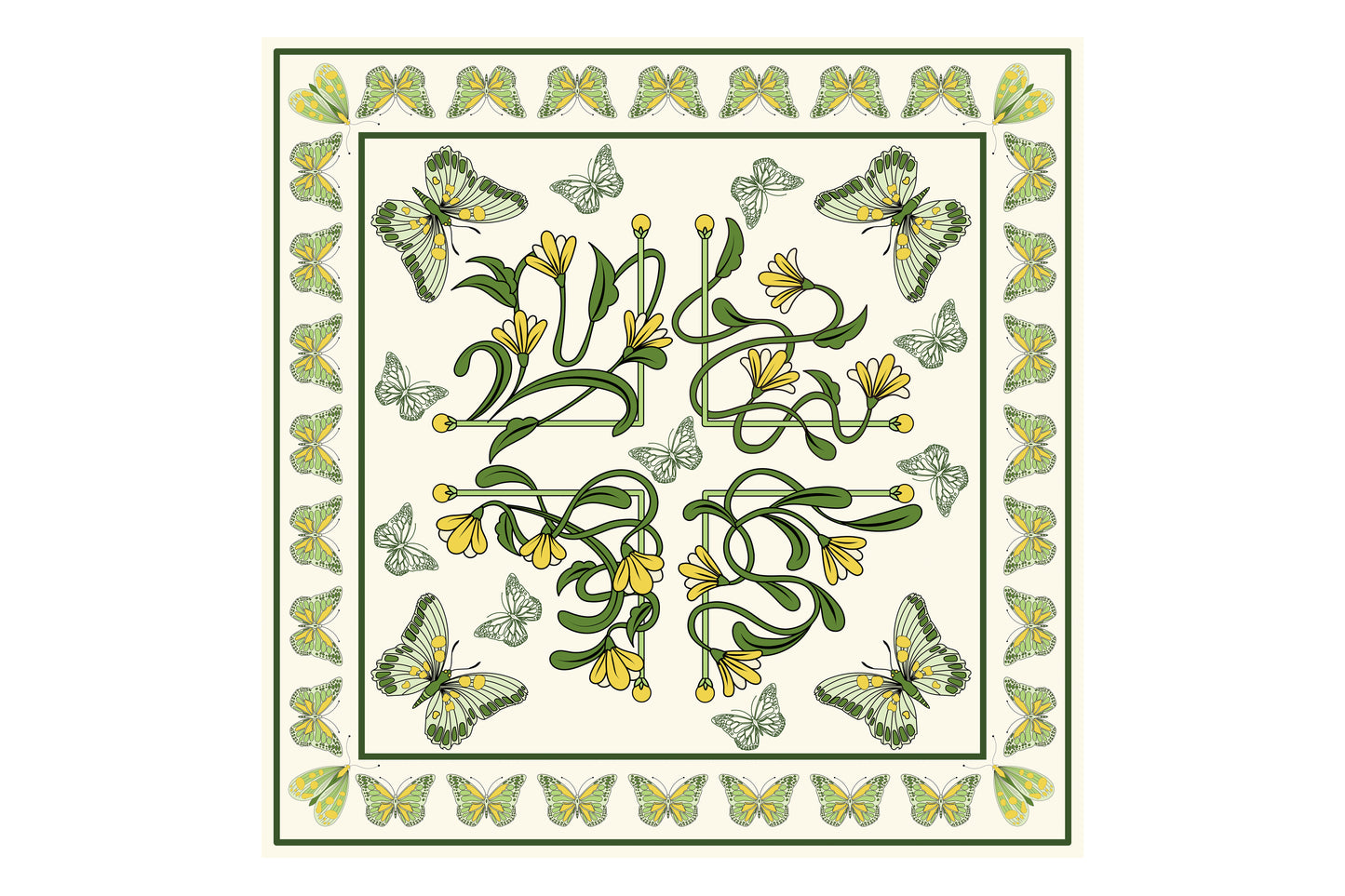 Seidentuch Schmetterling