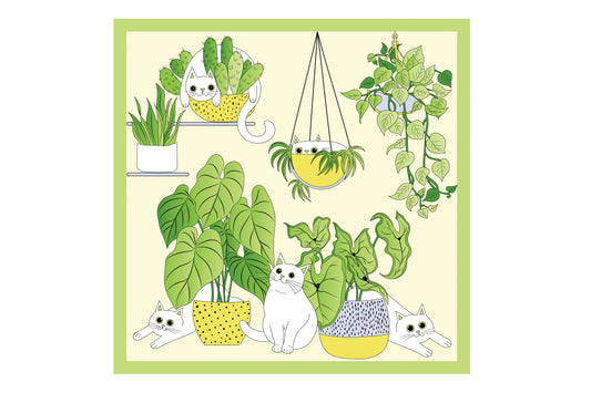 Seidentuch Katze