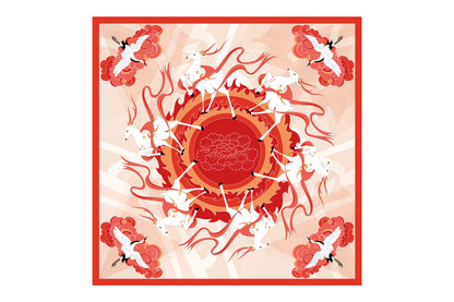 Seidentuch 52 Hirsch