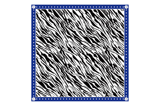 Seidentuch Zebramuster