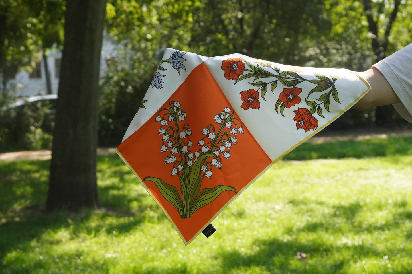 Seidentuch 52 Blütengespräch