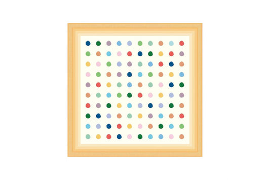 Seidentuch Dancing Dots