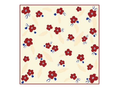 Seidentuch Fleur Doubleface